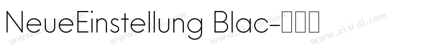 NeueEinstellung Blac字体转换